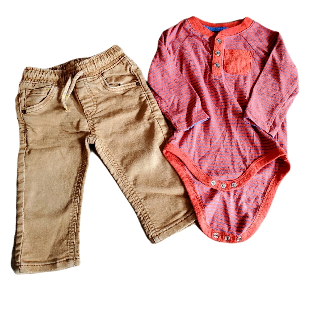 Infant Onesie and Pants Outfit Set